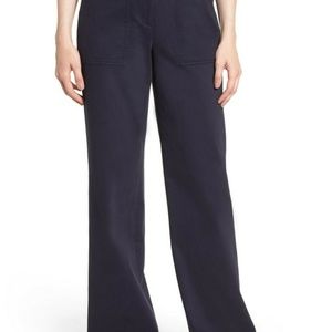 Nordstrom Signature wide leg navy blue Size 12